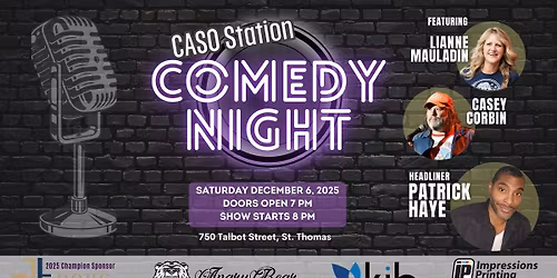 Comedy Night with the CASO Station - Featuring Patrick Haye