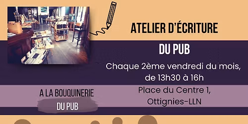 Atelier d'\u00e9criture du Pub | Ottignies
