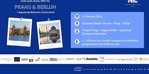 Legal Trip naar Praag en Berlijn met ELSA Leuven