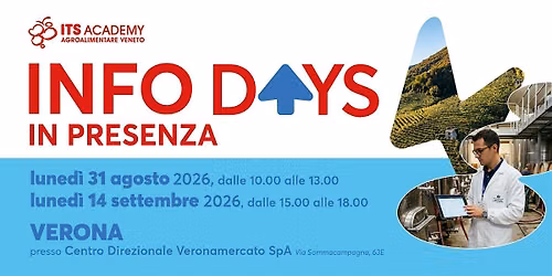 INFO DAYS | Scopri l'ITS Agroalimentare Veneto
