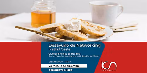 KCN Desayuno de Networking Madrid Oeste - 12 de diciembre
