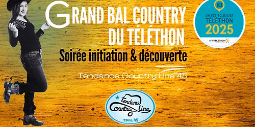 Grand Bal Country du T\u00e9l\u00e9thon - Initiation & D\u00e9couverte