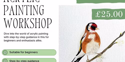 'Goldfinch' with KayWArt - Acrylic Painting Work