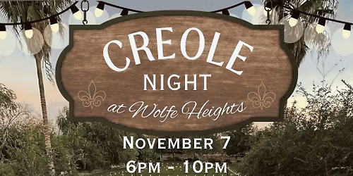 Creole Night at Wolfe Heights