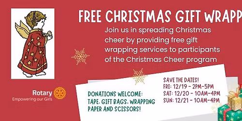 Saturday Volunteer Event: Free Christmas Wrapping