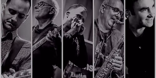 Eind van de middag, glas in je hand, blues op het podium. The PinPins   rhythm & blues