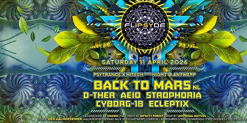 THE FLIPSYDE - Psytrance x Hitech night @ Antwerp