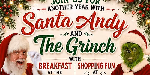 Our annual Santa Andy and The Grinch