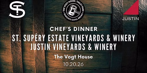 "St. Supery and Justin Winery\u201d Chef\u2019s Dinner