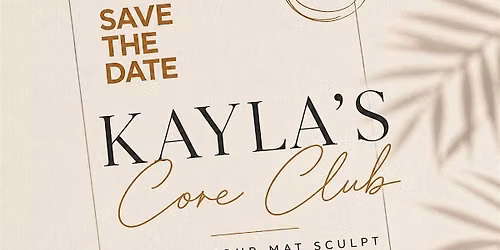 Kayla\u2019s Core Club Pilates Event