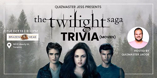 Twilight Saga Movies Trivia at Brazen Head Irish Pub