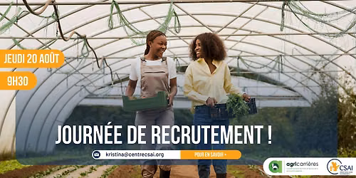 Journ\u00e9e de recrutement !