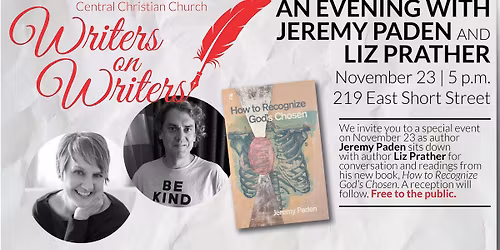 Writers on Writers: An Evening With Jeremy Paden and Liz Prather