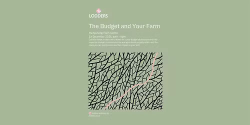 The Budget and Your Farm