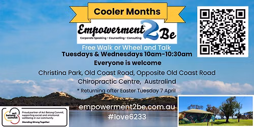 Free Empowerment2Be Walk or Wheel & Talks \u2013 Australind W