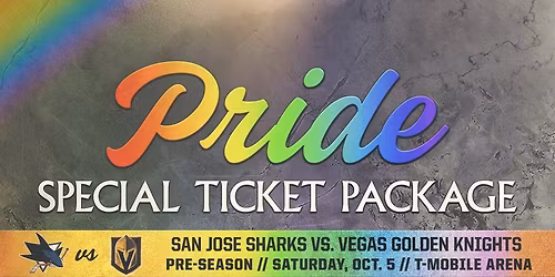 San Jose Sharks at Vegas Golden Knights at T-Mobile Arena