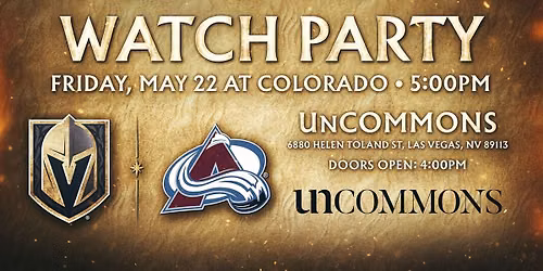 Vegas Golden Knights at Colorado Avalanche at Ball Arena