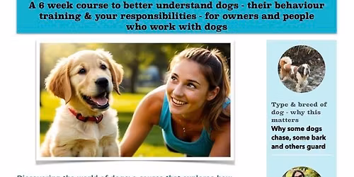 Understanding Dogs - 6 week course