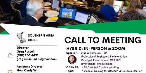 Financial Training for Board Officers