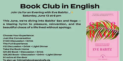 Sex and rage - Eve Babitz - Book club in English