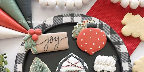 Farmhouse Holiday Christmas Cookie Decorating Class