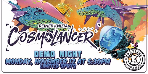 Cosmolancer Demo Night | Monday, Nov 17 at 5:30PM