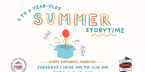 2-to-5-Year-Old Weekly Summer Storytime