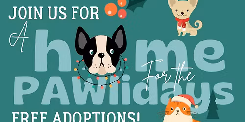 Home For The Pawlidays Adoption Event.