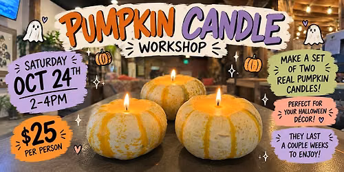 Pumpkin candle workshop