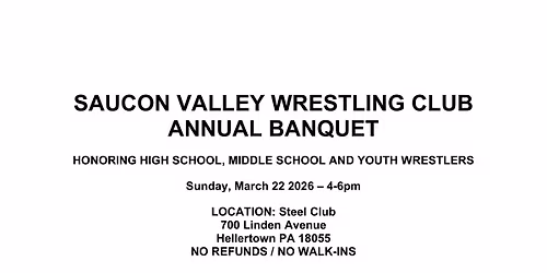 SV Wrestling Club - Annual Banquet