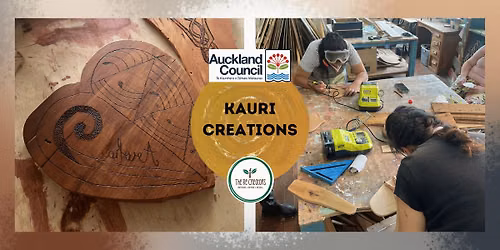 Kauri creation\/Chopping board: Power Tools 101, The ReCreators Green Space, Tuesday 11Aug 10am-1pm