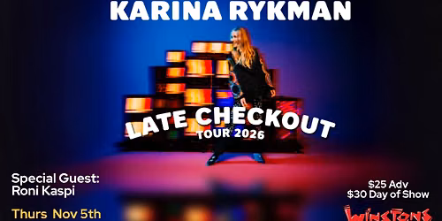Karina Rykman w\/ Roni Kaspi LIVE at WinstonsOB
