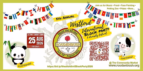 Westford\u2019s 6th Annual INTERNATIONAL BLOCK PARTY & Diversity Festival