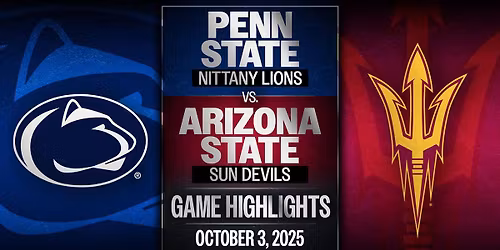 Penn State Nittany Lions Women's Basketball vs. Arizona State Sun Devils