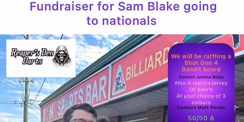 Sam Blake fundraiser for nationals