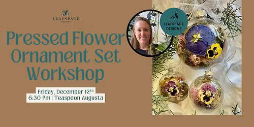 Pressed Flower Ornament Set Workshop