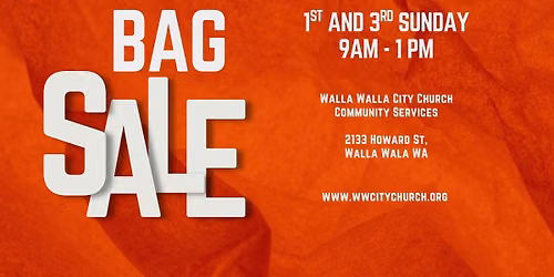 Bag Sale hosted by Community Services