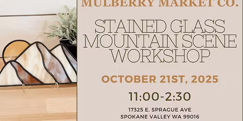 Stained Glass Mountain Scene Workshop