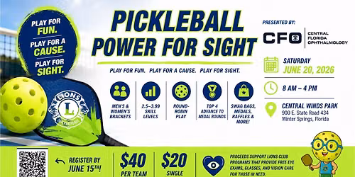 Pickleball Power for Sight - Charity Tournament
