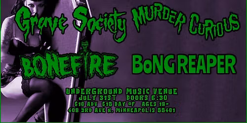 Grave Society at Underground Music Cafe!