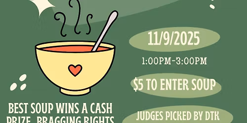 DOWNTOWN KAVA'S 2ND ANNUAL SOUP-ER BOWL BOWL COOK OFF