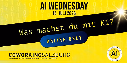 Ai WEDNESDAY - KI Stammtisch | Juli ONLINE ONLY!