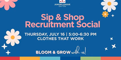 Junior League of Dayton New Member Recruitment Event: Sip & Shop Social at Clothes That Work!