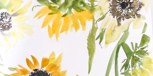 Sunflowers in Watercolor with LaCott Fine Art
