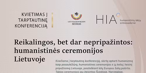 Reikalingos, bet dar nepripa\u017eintos: humanistin\u0117s ceremonijos Lietuvoje