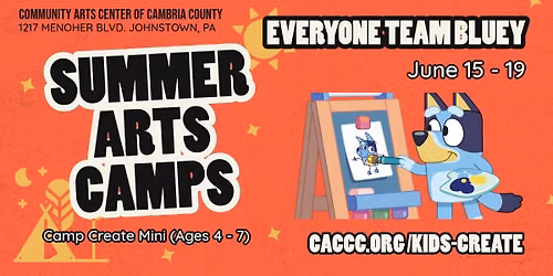 Everyone Team Bluey (Camp Create Mini - Ages 4 - 7)