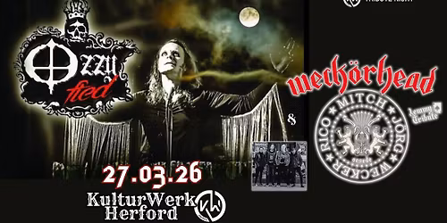 KW-Tribute-Night: OZZYfied + WECK\u00d6RHEAD \/\/ @KulturWerk - Herford