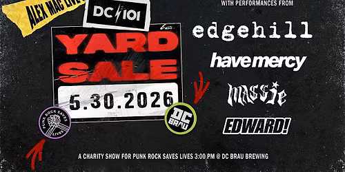 ALEX MAC LIVE\u2019S DC101 YARD SALE