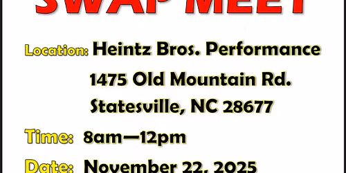 2025 Heintz Bros. SWAP MEET