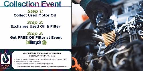 City of Temecula, Used Oil Recycling & Free Filter Exchange
